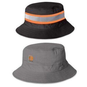 NWT BRIXTON Men's Builders Reversible Bucket Hat Size Large XL Charcoal/Black